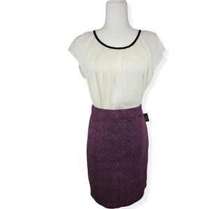 Simply Styled Purple elastic waistband Skirt NWOT
